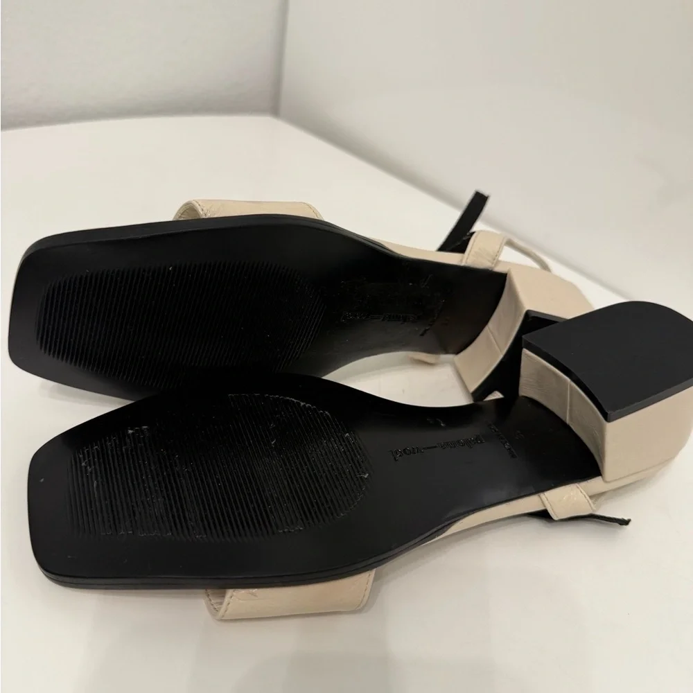 NWOT PALOMA WOOL Margaret Block Heel Sandal in Black size 39 - Picture 7 of 7